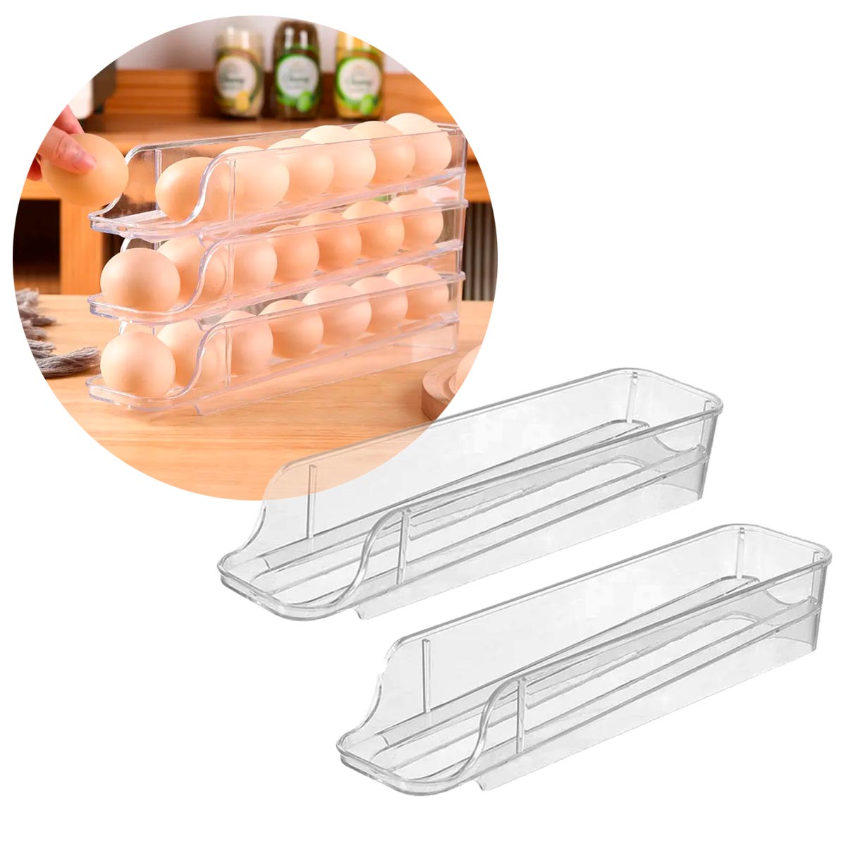 Miniatura 5 de Organizador de Huevos 2 Bandejas X-21